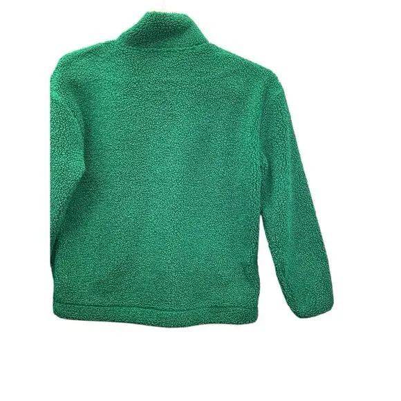 Lilly Pulitzer Sherpa Pullover Cozy Half Zip Pockets Green Size Small - Picture 7 of 14